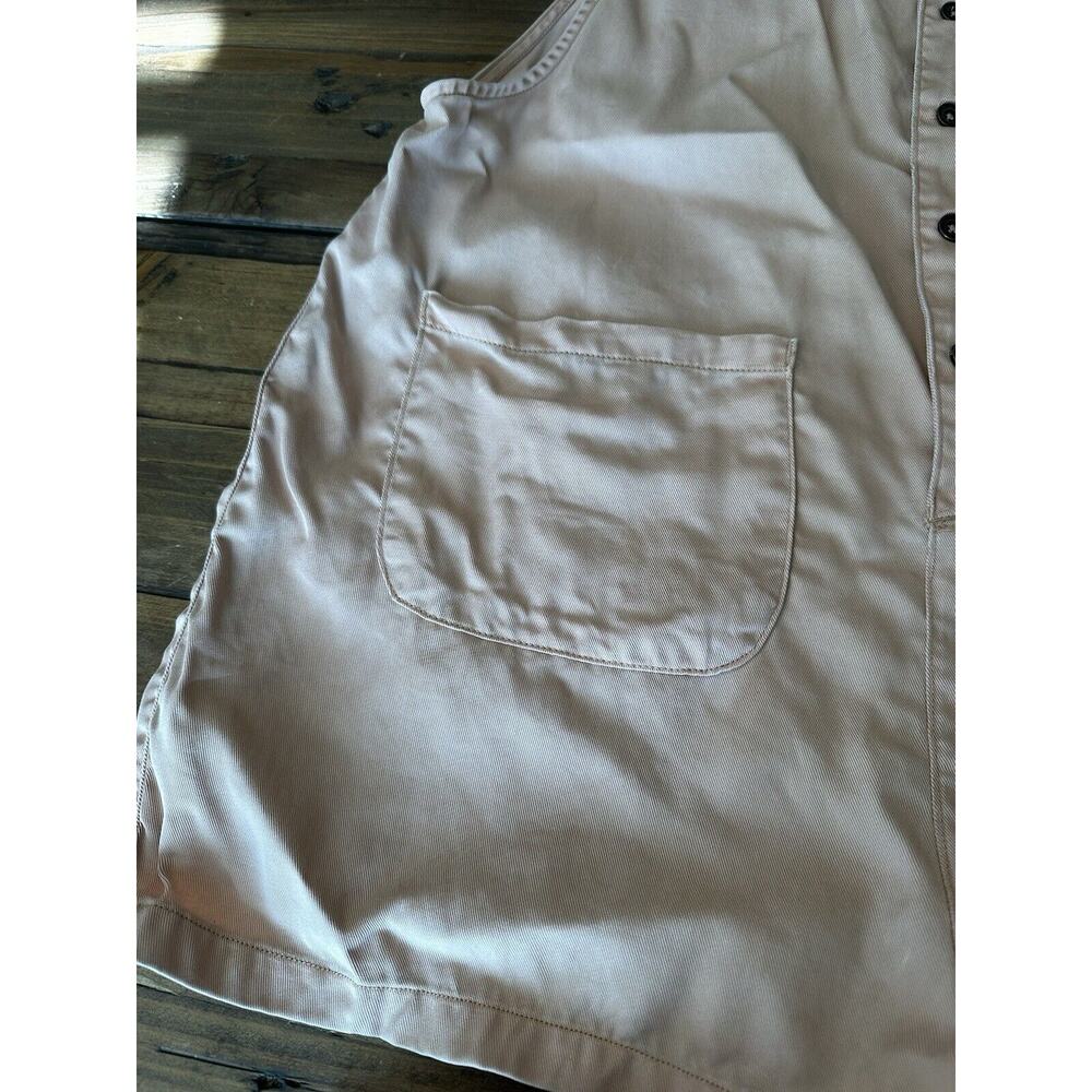 BDG Urban Outfitters Peach Button Women's Romper Shorts Overalls Size Medium - Picture 8 of 14
